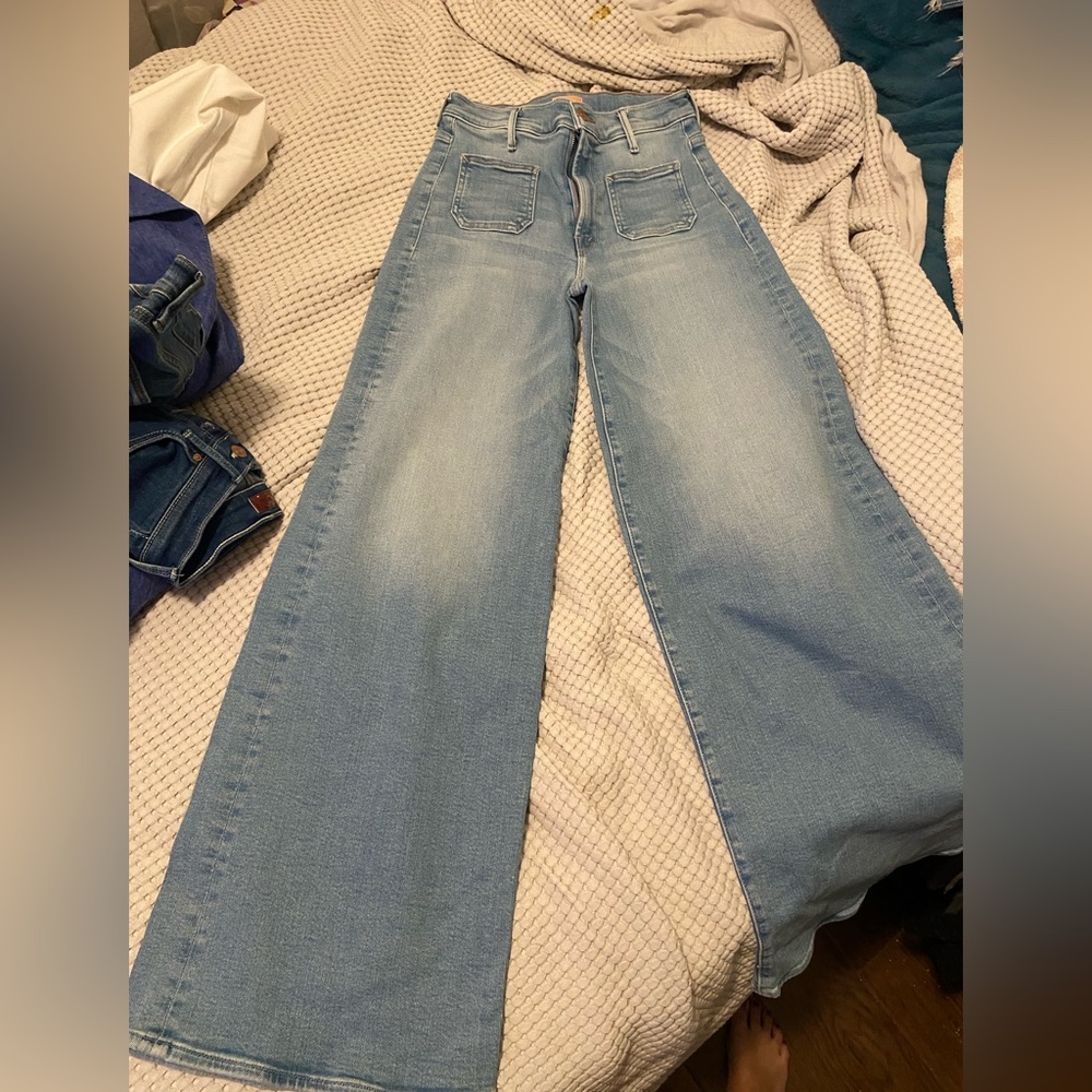 MOTHER Light Blue Flare Jeans
